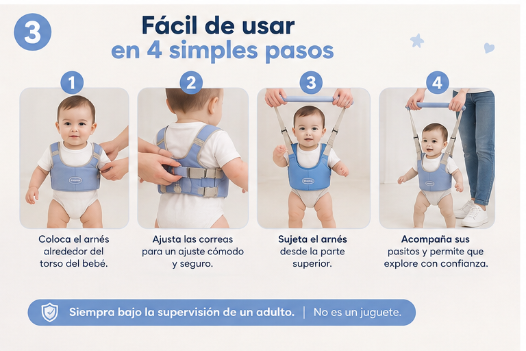 Arnés para Bebé  – Ayuda para sus Primeros Pasos