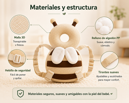 Mochila de protección para la cabeza para bebés
